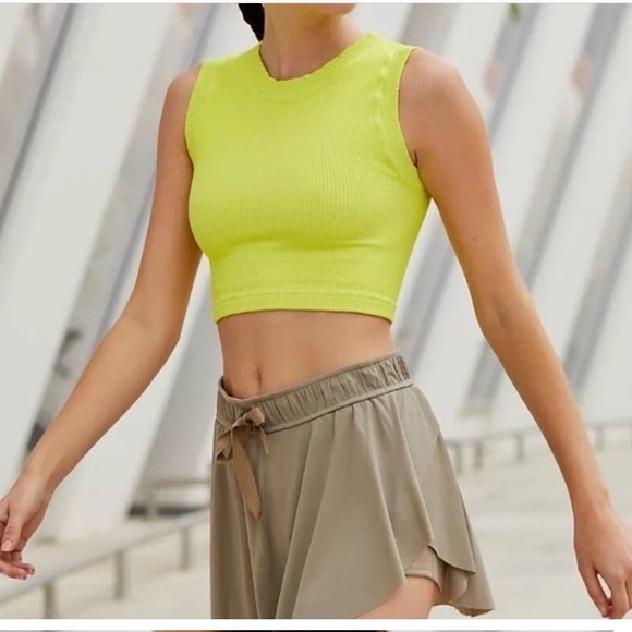 Free People Tops - {NWOT}‎ FREE PEOPLE Movement Happiness Runs Cropped Muscle Tank